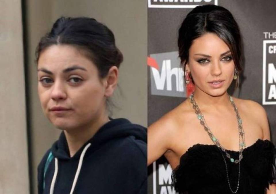 La verdadera cara de las famosas... sin maquillaje