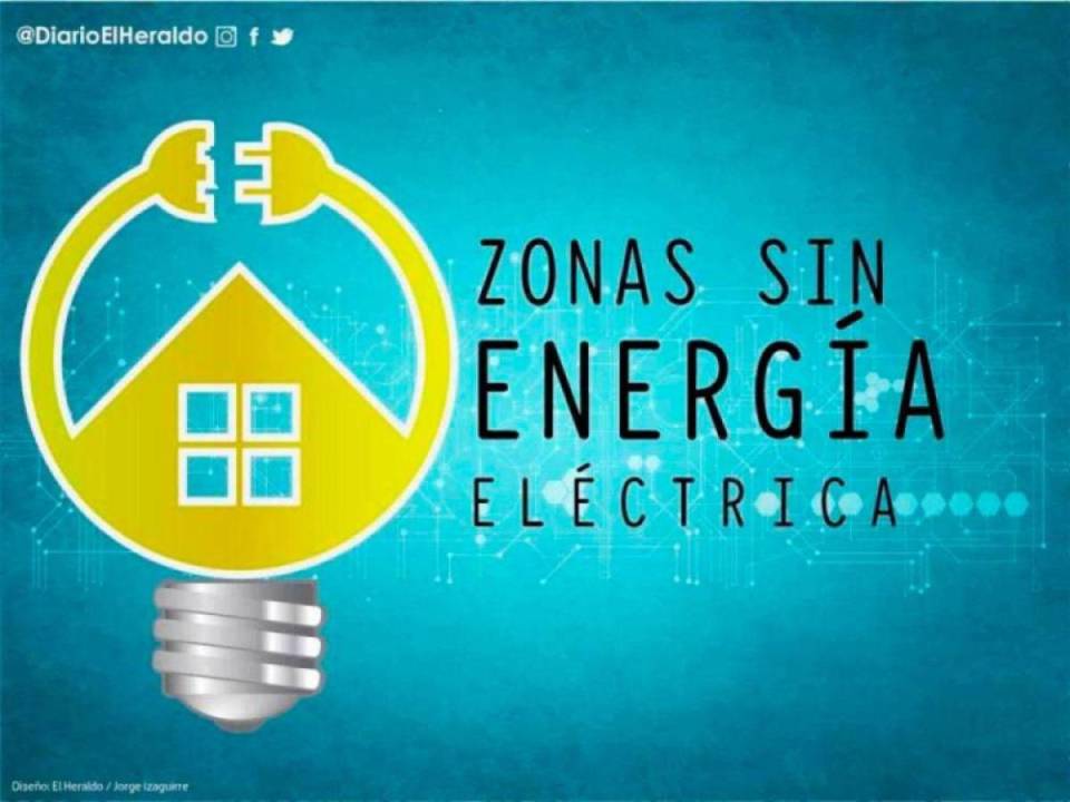 Barrios y colonias donde no habrá energía eléctrica.