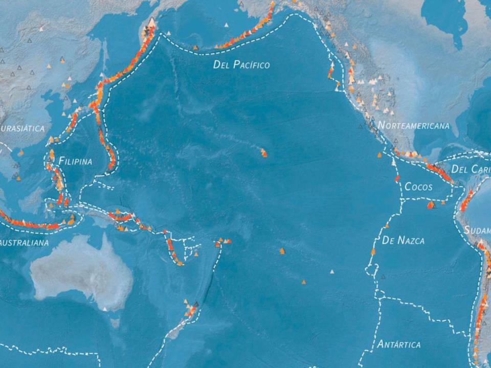 En el llamado Cinturón de Fuego del Pacífico se concentra al menos el 90% de la actividad sísmica que ocurre a nivel mundial