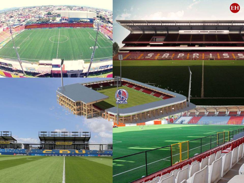 Estos son los clubes de Centroamérica que presumen sus propios estadios. Olimpia de Honduras, a partir de 2023, se unirá al selecto grupo.
