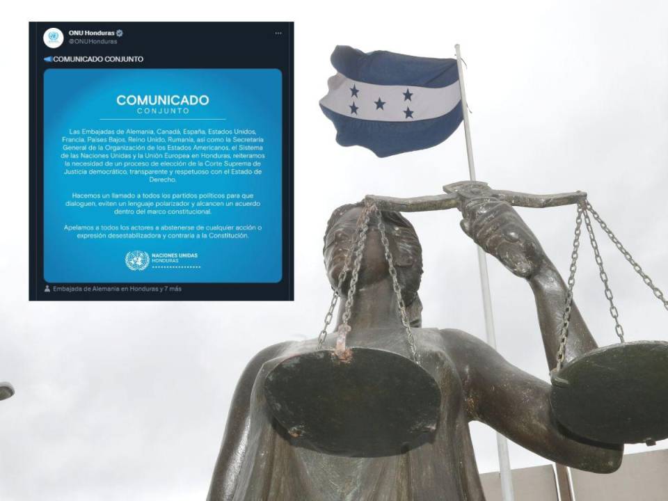 La ONU compartió el comunicado en sus redes sociales en conjunto con varias embajadas. La comunidad internacional exhortó a realizar un proceso democrático y transparente.