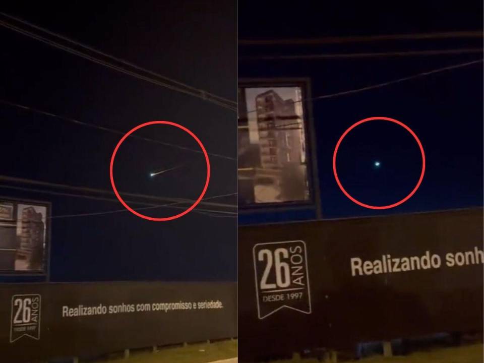 El video muestra un extraño cambio de trayectoria del objeto.