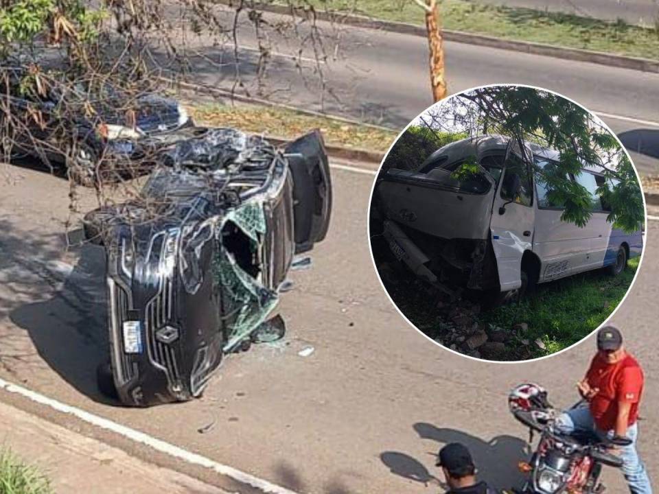 La camioneta del galeno dio varias vueltas tras el fuerte impacto.