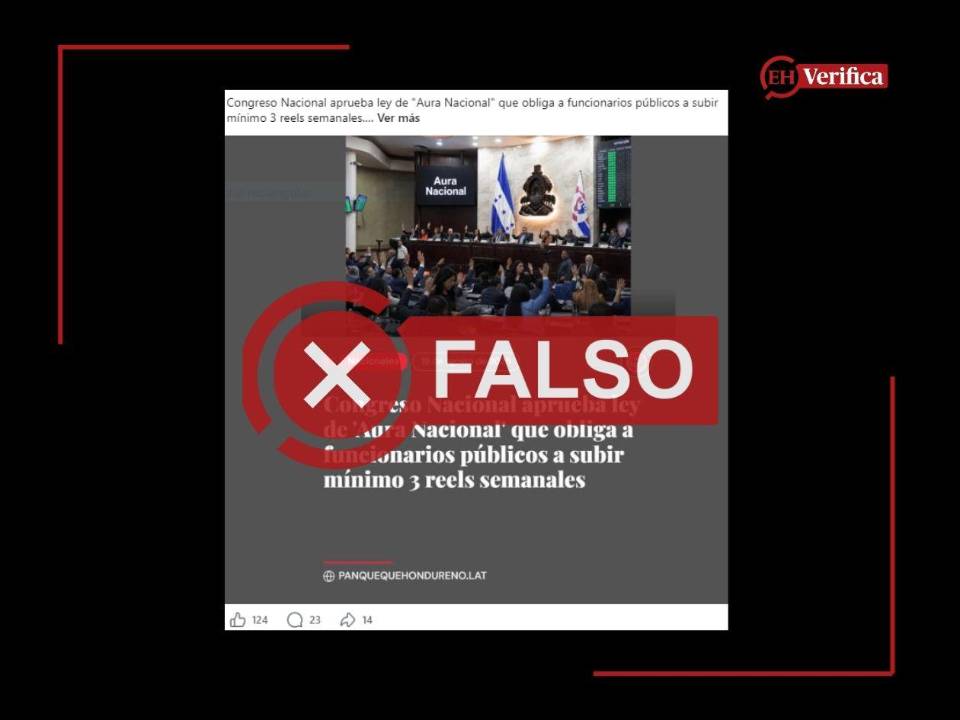 Captura de pantalla a una publicación de Facebook hecha el 20 de agosto de 2026.