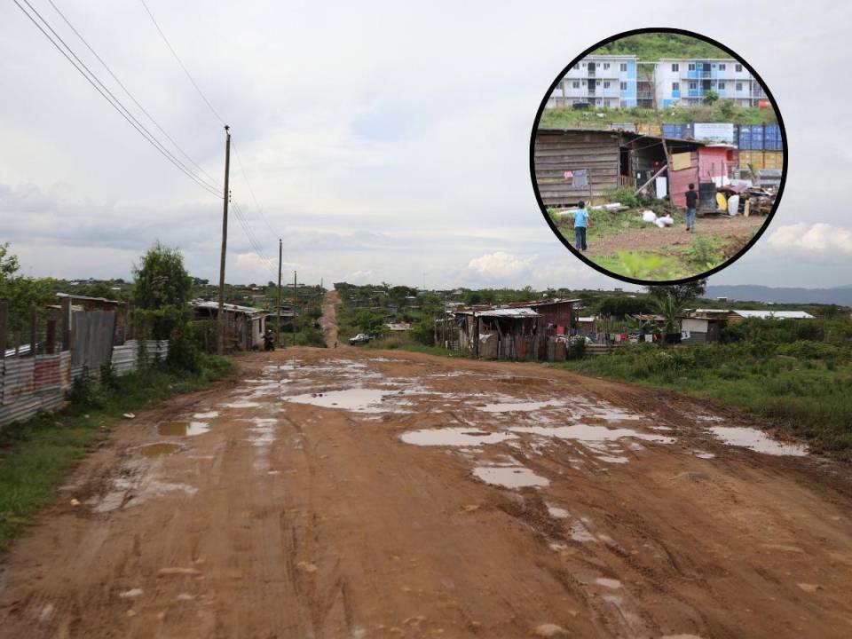 Esta zona de Lomas del Diamante, al sur de la capital, está en disputa entre el Estado y personas naturales.