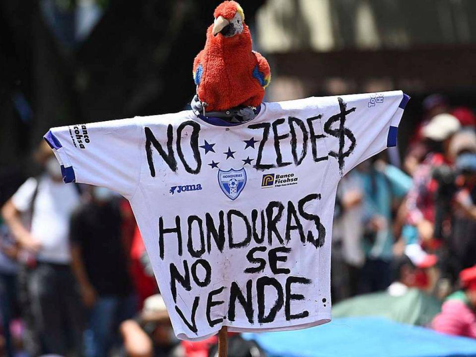 En muchas ocasiones hubo protestas de la población en contra de las ZEDE. Bajo la promesa de Xiomara Castro, el Congreso derogó en abril la Ley de las ZEDE, creada por el Poder Legislativo en 2013.
