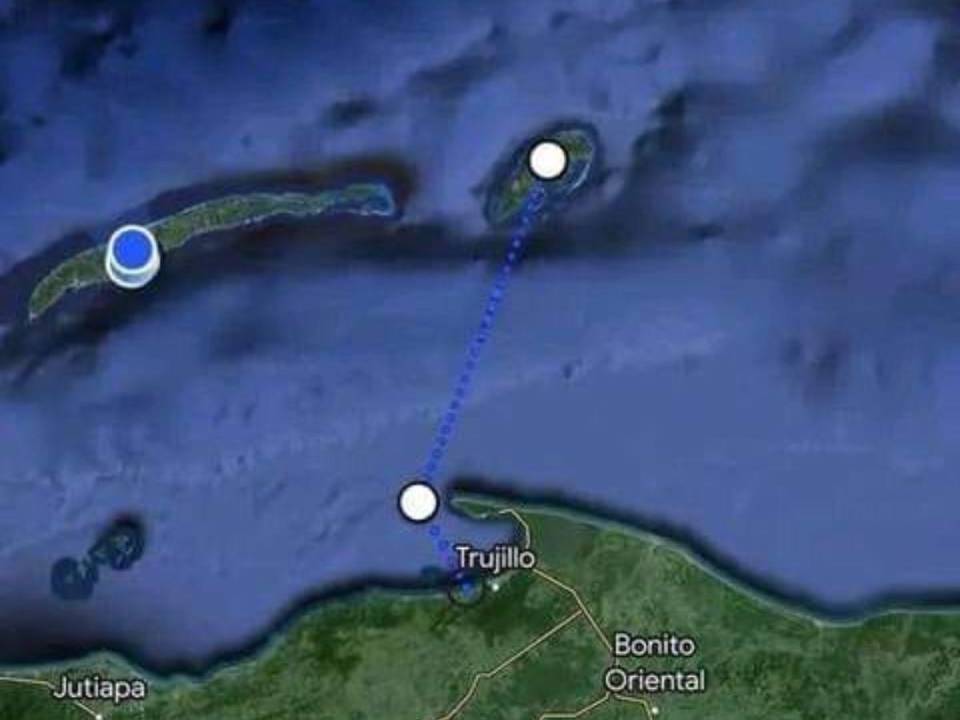 El trayecto de la embarcación era desde Trujillo hasta la isla de Guanaja, según se conoció.