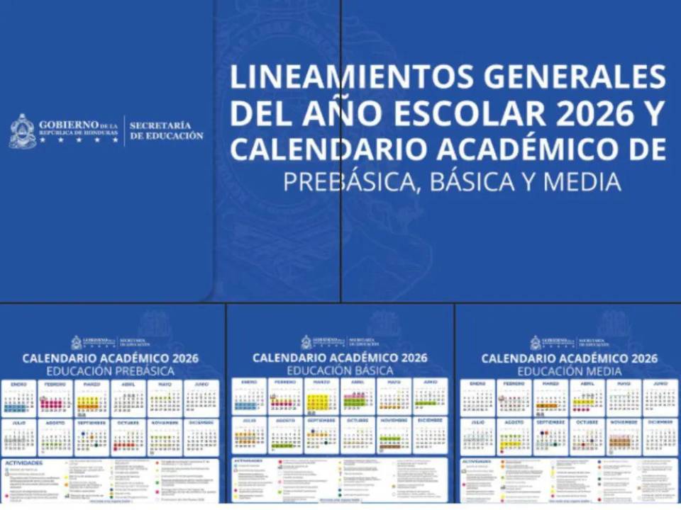 La Secretaría de Educación de Honduras definió los lineamientos y recesos del Calendario Académico 2026 para prebásica, básica y media. ¿Qué días libres restan en este segundo semestre? A continuación los detalles.