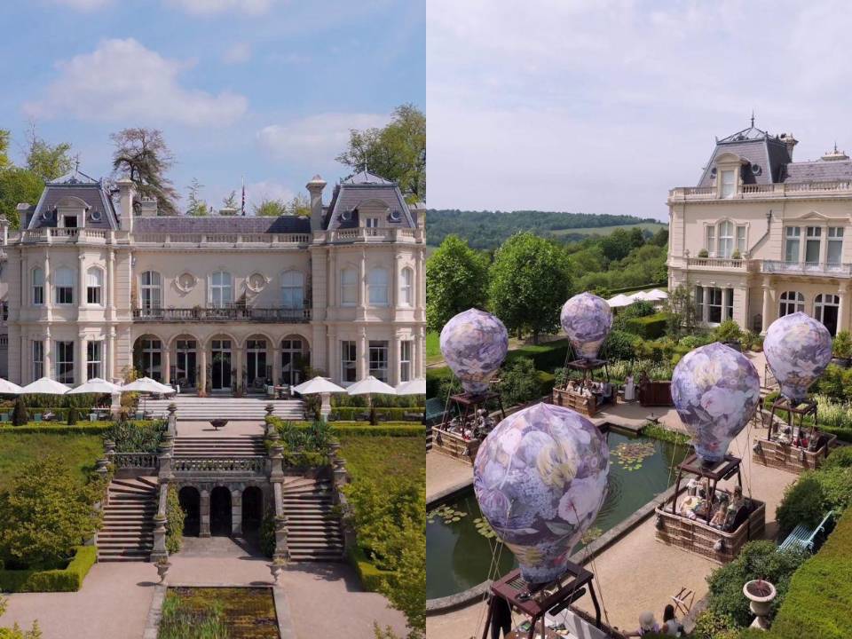 Una exclusiva finca convertida en hotel de lujo ubicada en Surrey, Inglaterra, fue el escenario de la celebración de la boda de Zendaya y Tom Holland.