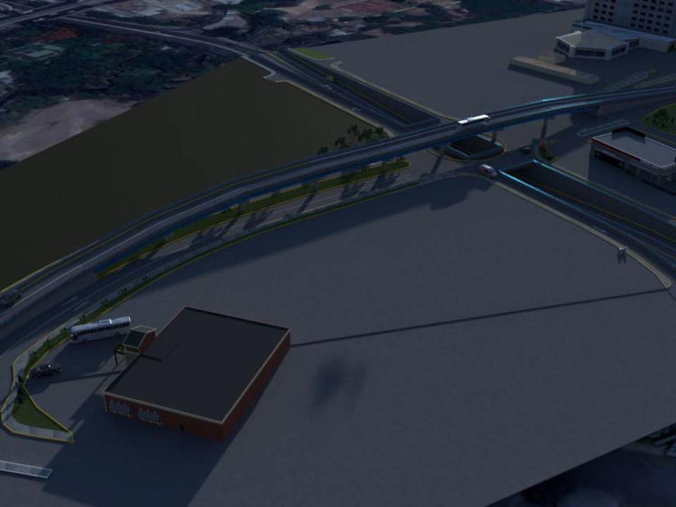 El proyecto consiste en un puente elevado de 195 metros de longitud, que iniciará en la parte sur del bulevar Resistencia Popular y finalizará en el sector norte de la avenida Juan Manuel Gálvez