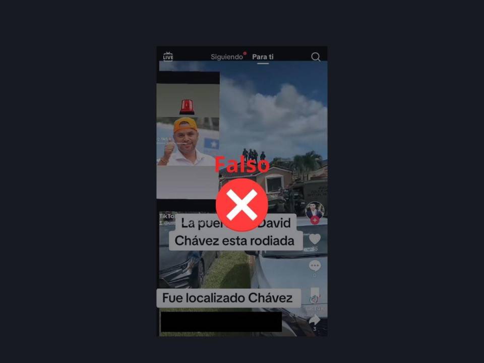 Captura de pantalla a un publicación de TikTok realizada el 21 de diciembre de 2023.