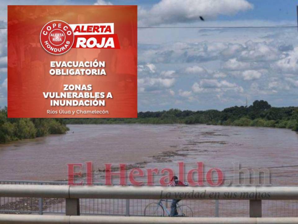 Por zonas vulnerables por inundaciones producto de la crecida del río Ulúa, varias personas ya habían sido evacuadas en El Progreso, Yoro, Villanueva, Pimienta, San Manuel, Potrerillos y La Lima, Cortés.
