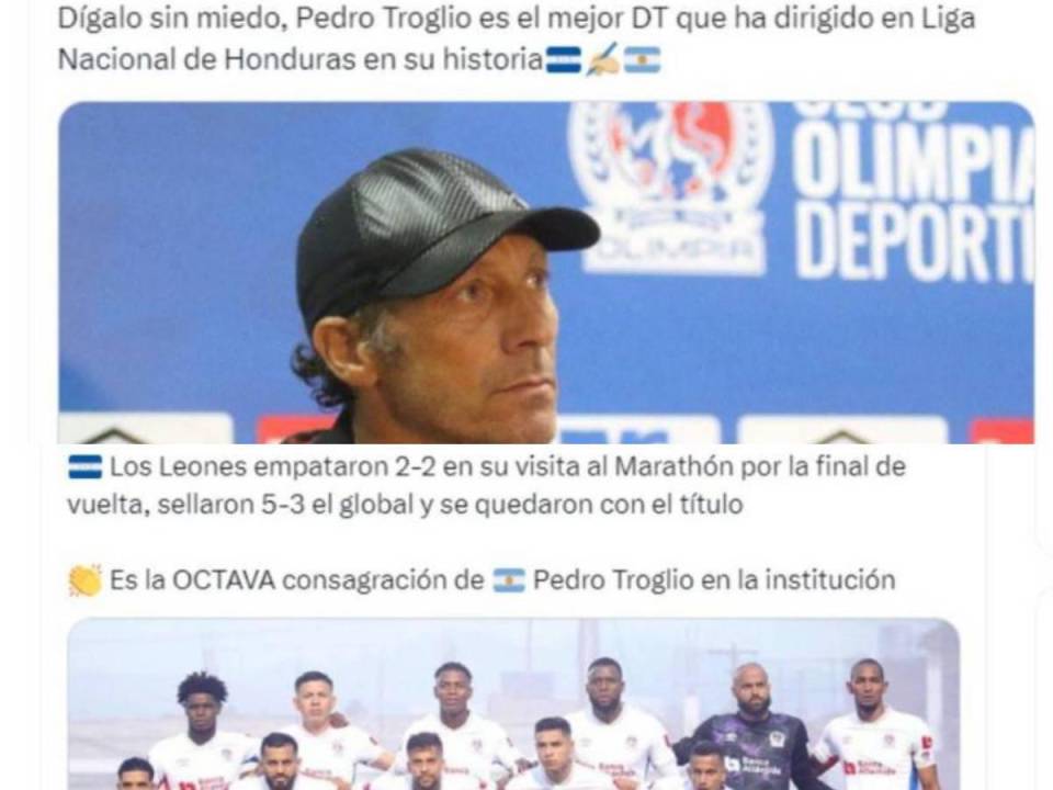 El Olimpia logró su título 38 en el fútbol hondureño, el octavo para el técnico argentino al mando