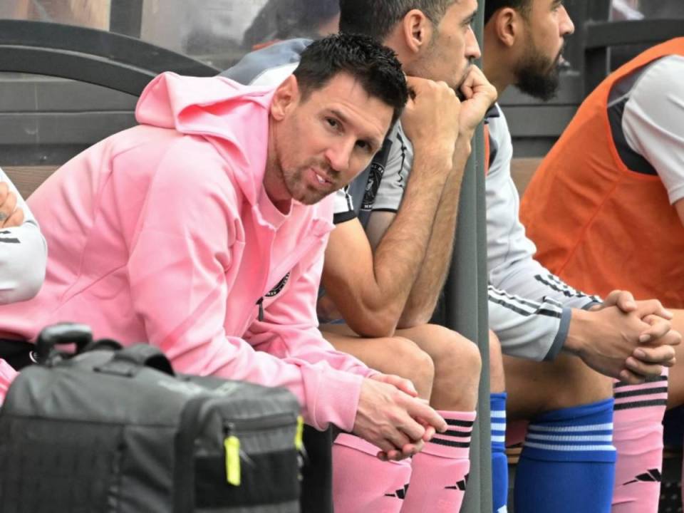 Lionel Messi no se pudo recuperar para este juego del Inter Miami contra Monterrey.