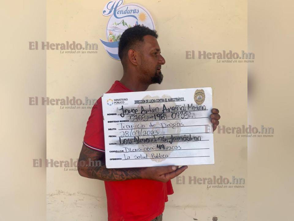 Jorge Arturo Argeñal fue detenido este jueves por las autoridades.