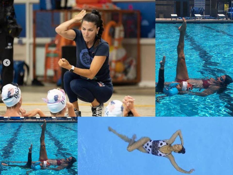 Medallista y arriesgada: Andrea Fuentes, entrenadora española que salvó a nadadora que se desmayó en una piscina