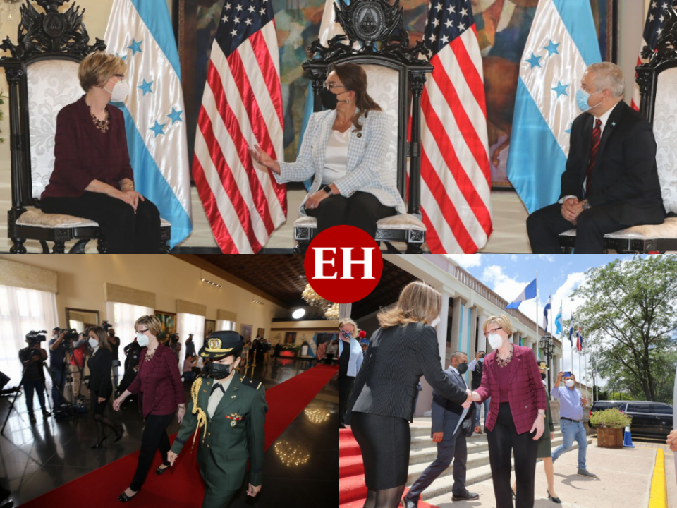 Laura Fansworth Dogu, embajadora de Estados Unidos en Honduras, se reunió este martes con la presidenta Xiomara Castro en Casa Presidencial.