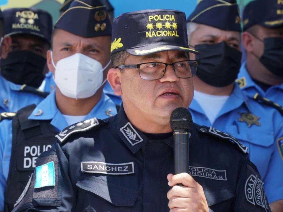 Gustavo Sánchez, secretario de Seguridad de Honduras, cuando fungió como director de la Policía Nacional.