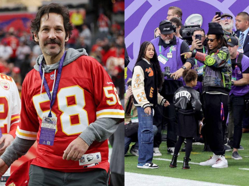 Actores, cantantes e influencers fueron captados en el estadio de Las Vegas donde se lleva a cabo la final de la NFL entre los Kansas City Chiefs y los San Francisco 49ers. Estas son las imágenes de algunos de los famosos.
