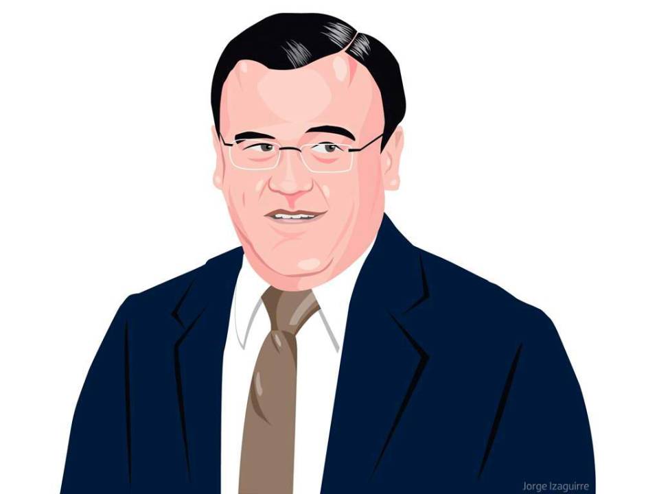 Ángel Darío Banegas, precandidato presidencial del movimiento Esperanza de Honduras del Partido Liberal. Ilustración: Jorge Izaguirre / EL HERALDO.