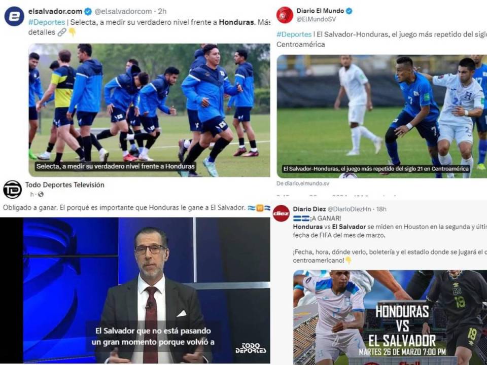 A partir de las 7:00 de la noche, Honduras y El Salvador chocan en juego amistoso. ¿Qué dice la prensa catracha y salvadoreña sobre este compromiso?