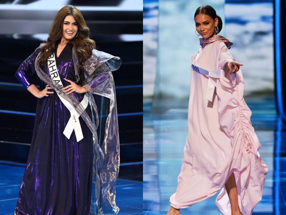 Bellas, elegantes y con un estilo único, así lucieron Miss Baréin y Miss Pakistán, quienes no desfilaron en traje de baño durante la competencia preliminar. A continuación los detalles.