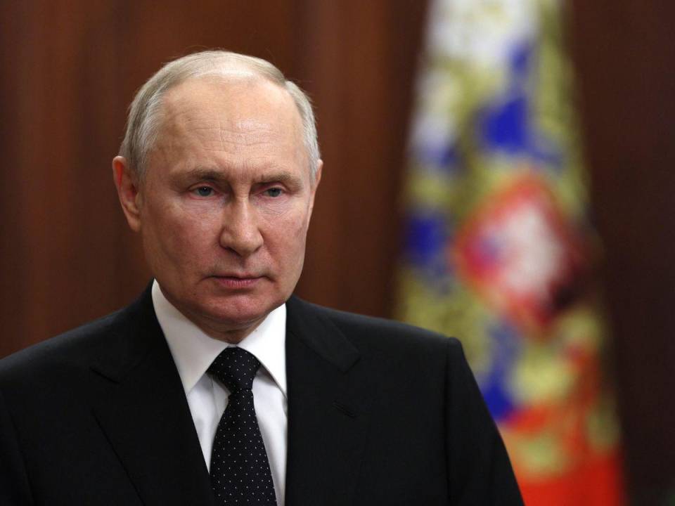 Vladimir Putin se dirigió a la nación mediante una cadena de televisión.