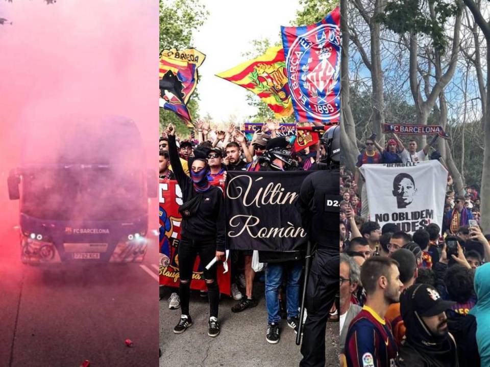 La afición del Barcelona se ha tomado muy en serio los cuartos de final de la Champions League conta PSG. Los hinchas quieren a su equipo en la final y han mostrado su apoyo llenando las calles aledañas a Montjuic