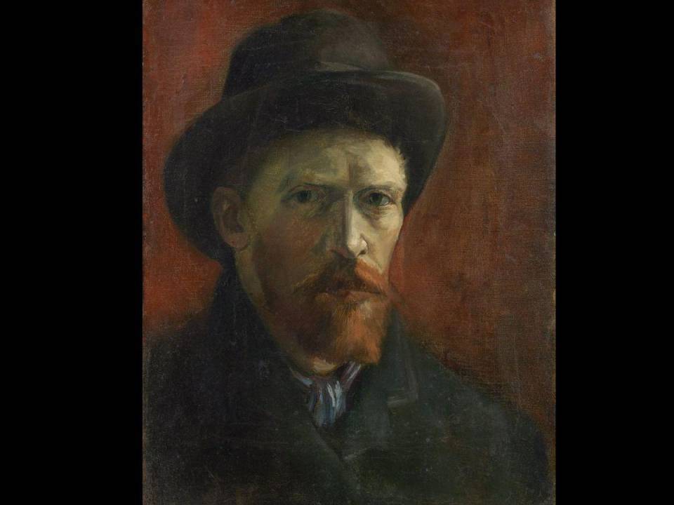 “Autorretrato con sombrero de fieltro” (1886-1887).