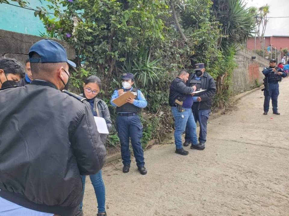 Autoridades policiales continúan con las investigaciones luego del macabro hallazgo en La Unión, Copán.