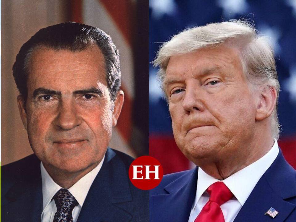 Richard Nixón y Donald Trump expresidentes de Estados Unidos.