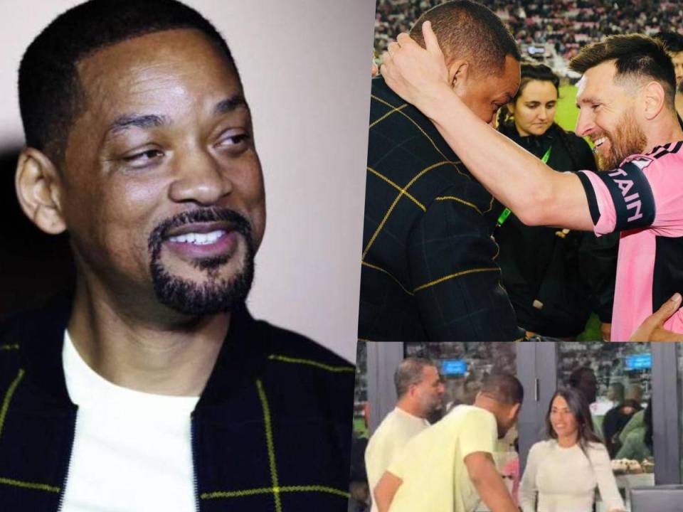 Will Smith sorprendió a todos en la previa del partido entre el Inter de Miami de Messi contra el Real Salt Lake saludando al argentino y Antonella.