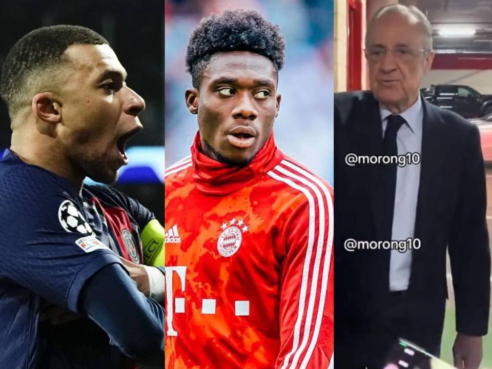 Kylian Mbappé y Alphonso Davies son pretendidos por el Real Madrid.