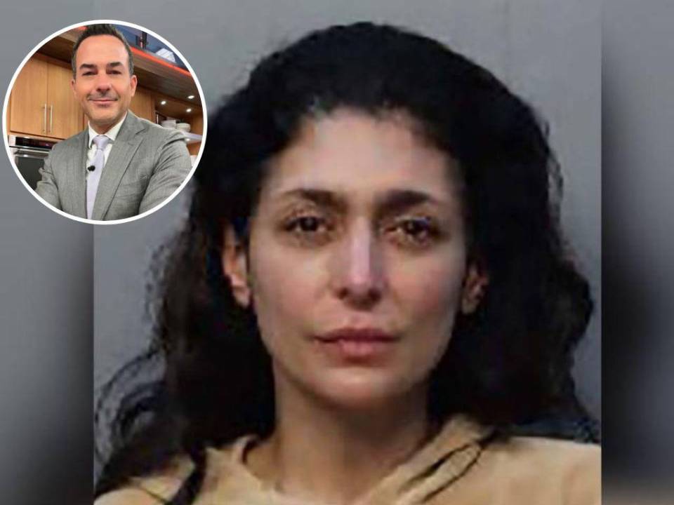 La fotografía de Vanessa Lyon tras su arresto por agredir físicamente a su esposo, Carlos Calderón.