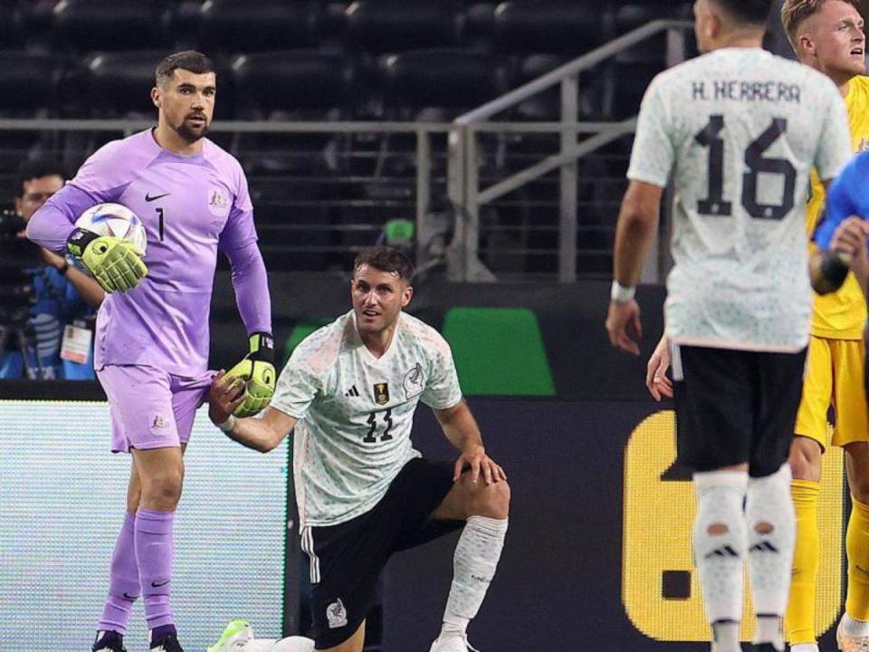 El duelo entre mexicanos y australianos se realizó en el espectacular At&amp;t Stadium.