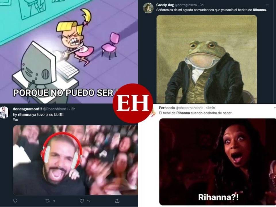 Los cibernautas llenaron de memes las redes sociales luego que Rihanna diera a conocer que ya dio a luz a su primogénito. Este es un recuento de los más divertidos.