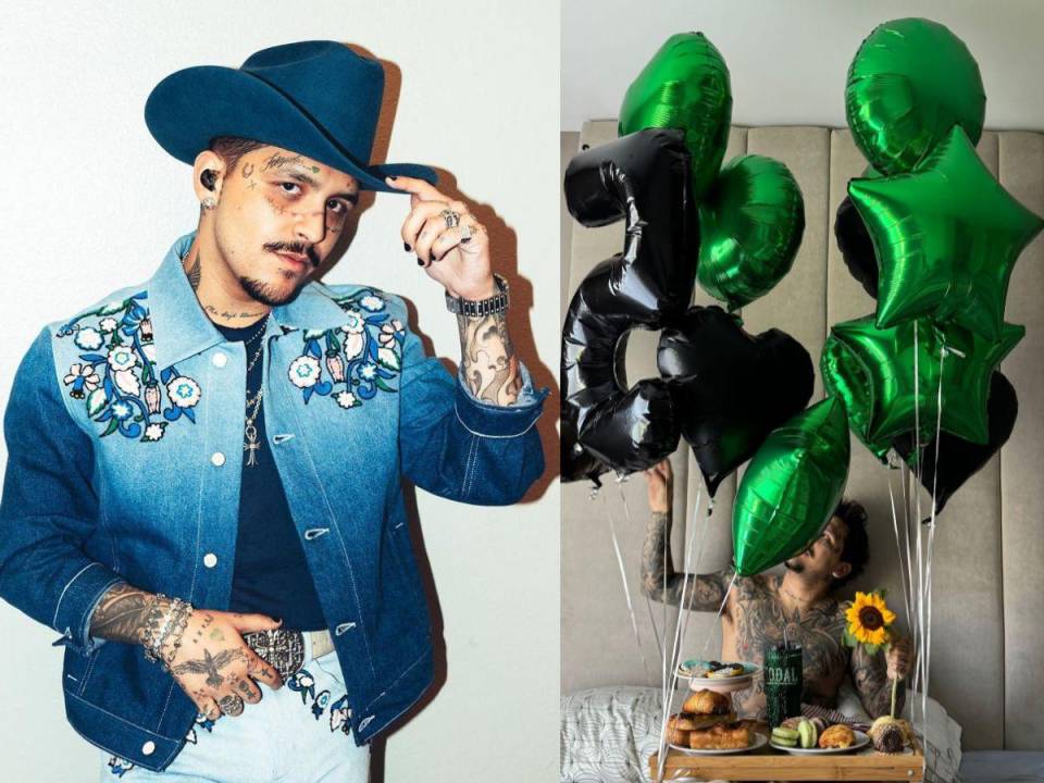 El cantante mexicano de música regional, Cristian Nodal, celebró su cumpleaños número 25 este jueves 11 de enero de 2024, bastante consentido por su pareja Cazzu. La cantante argentina le llevó el desayuno hasta su cama, globos con los números alusivos a su edad y con figuras de estrellas y un girasol.