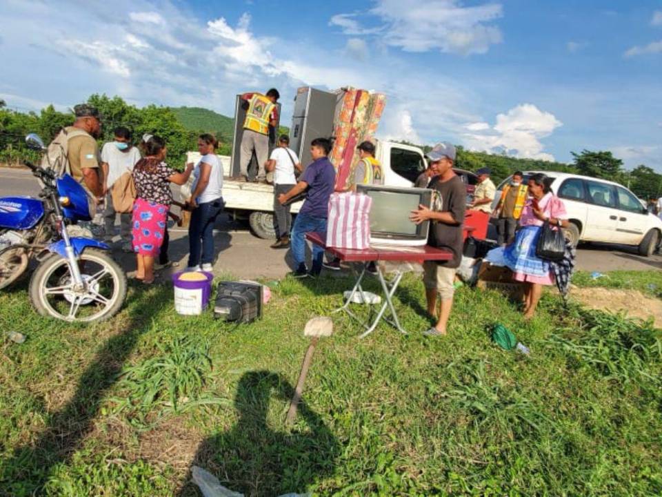 Alerta roja y cientos de familias evacuadas: los efectos de la crecida del Río Ulúa
