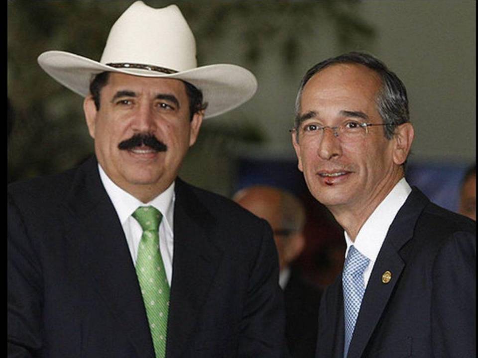 Mel y el expresidente de Guatemala cuando ambos eran presidentes.