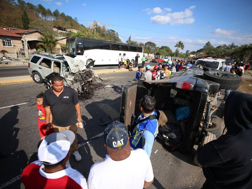 Al menos siete heridos deja fuerte accidente en la CA-5, a la altura de Zambrano