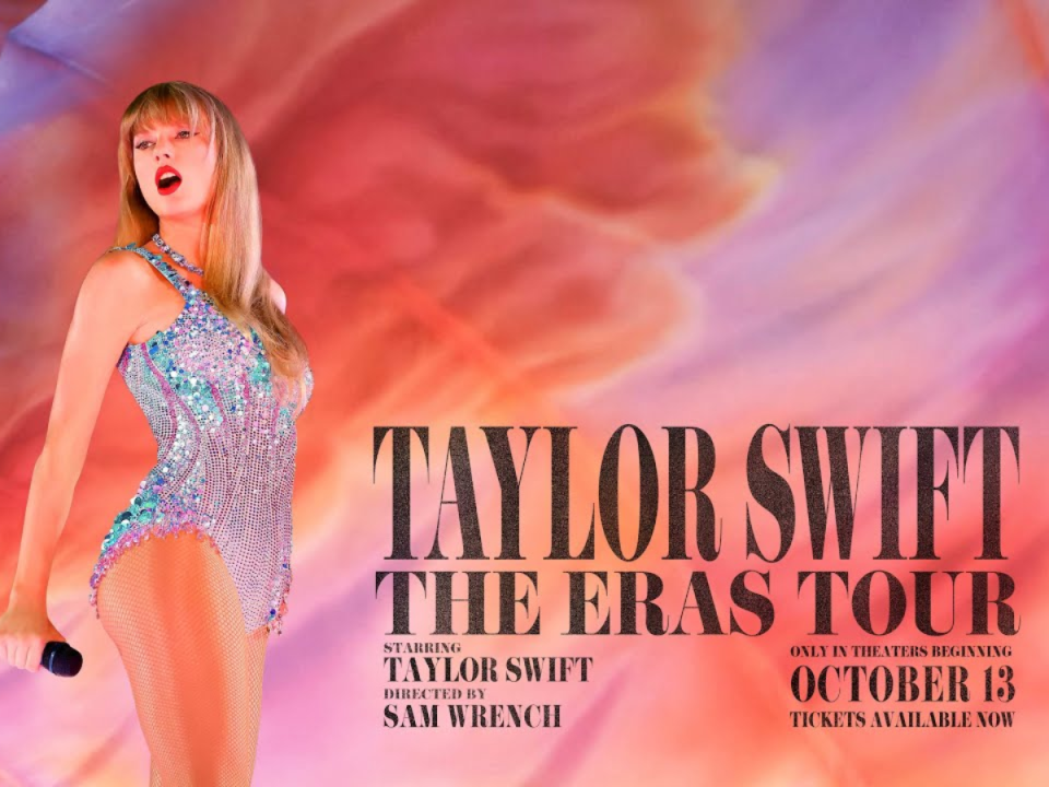 Taylor Swift en el escenario de su “Eras Tour” en el estadio AT&amp;T en Arlington, Texas.