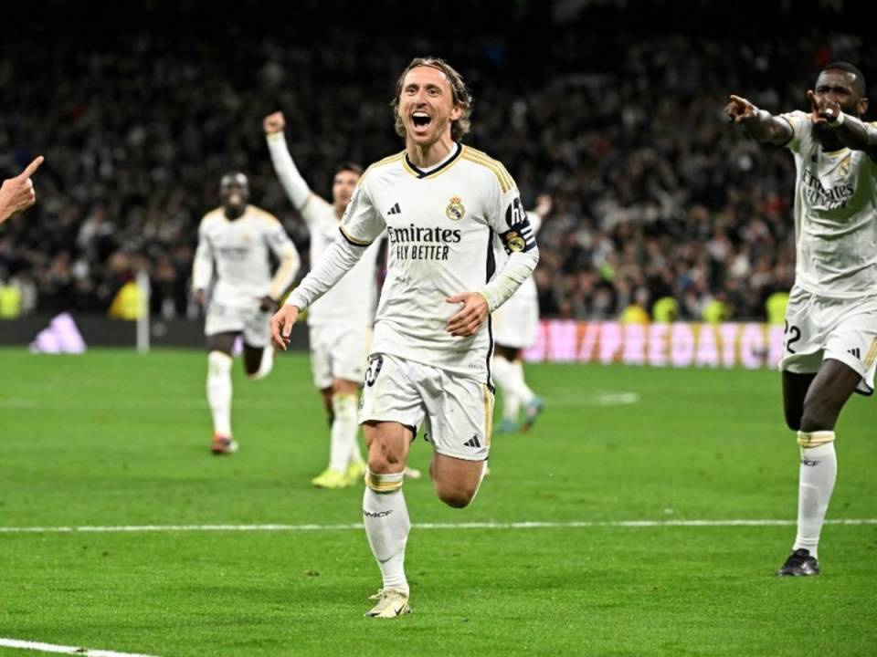 Modric anotó su segundo gol de la temporada con el Real Madrid ante el Sevilla.