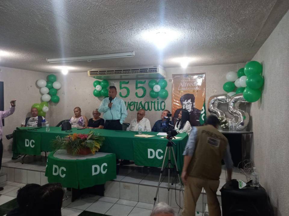 El Partido Democracia Cristiana de Honduras (PDCH) celebró sus 55 años.