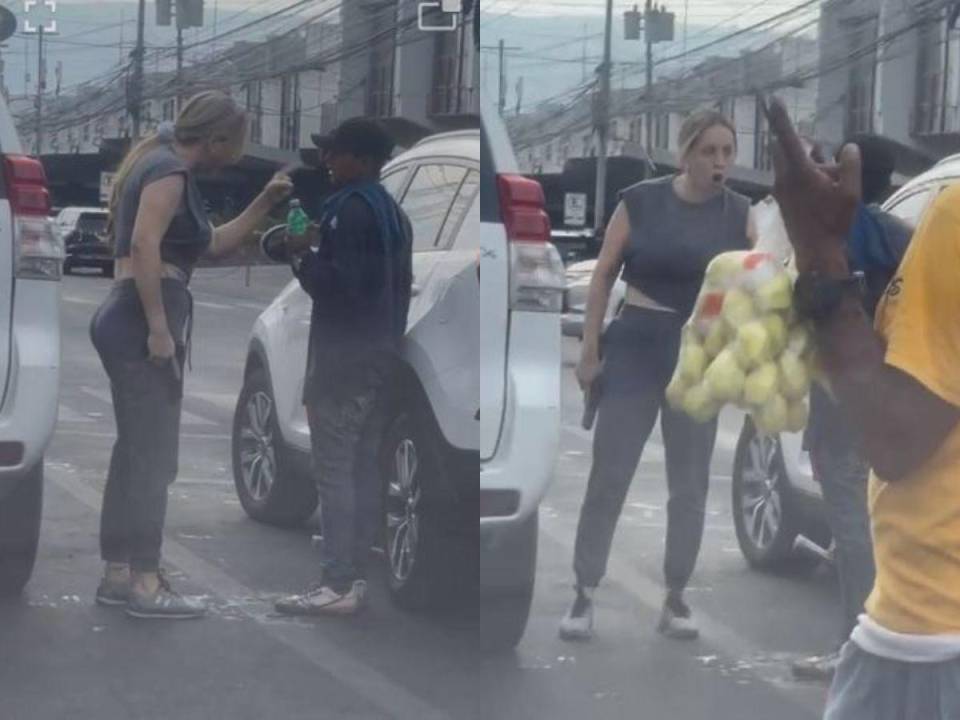 Hace una semana una mujer amenazó con una arma de fuego a un limpia parabrisas en el bulevar Morazán de la capital; el hecho quedó registrado en video.