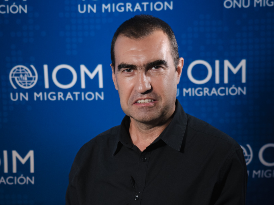 Alberto Cabezas, coordinador de comunicaciones de la Organización para las Migraciones en México.