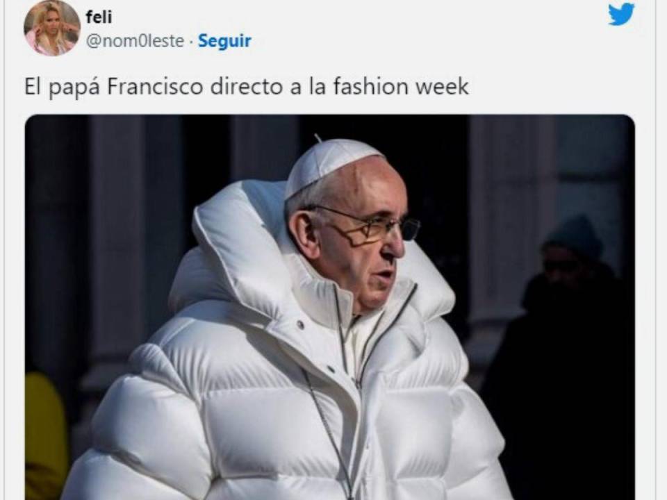 La imagen del pontífice usando un abrigo blanco que fue creada con inteligencia artificial causó una ola de divertidos memes en las redes sociales. A continuación una recopilación de los más divertidos.