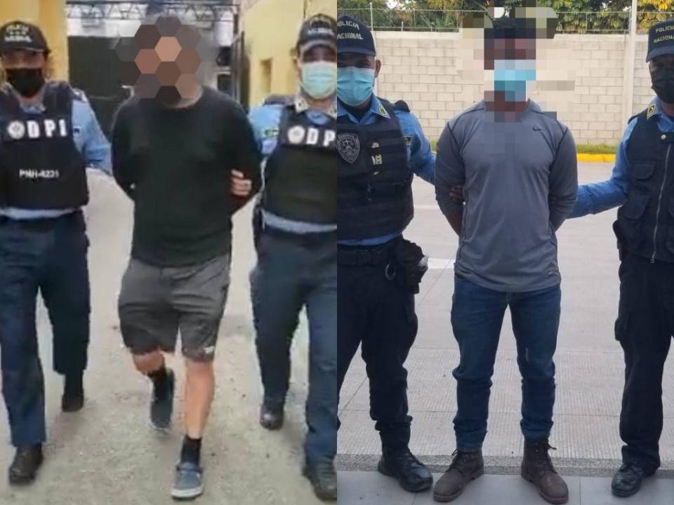 Uno de los sospechosos fue capturado en la capital de Honduras, mientras que el otro fue detenido en Comayagua.