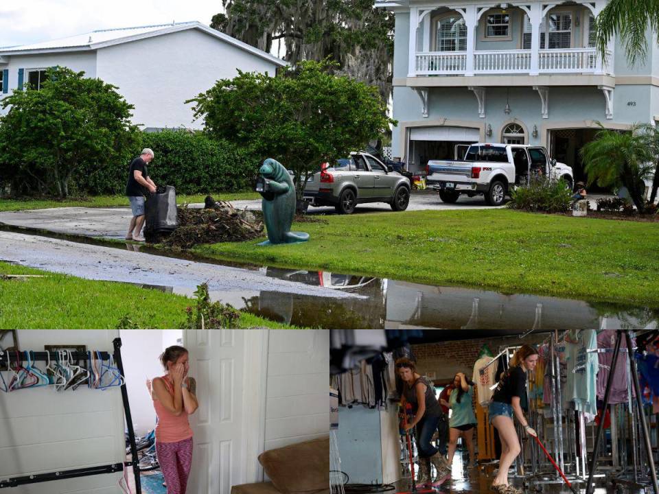 Florida está evaluando los daños que provocó la lluvia y los fuertes vientos del huracán Idalia. A continuación las imágenes de las personas más afectadas por el fenómeno tratando de volver a la normalidad.