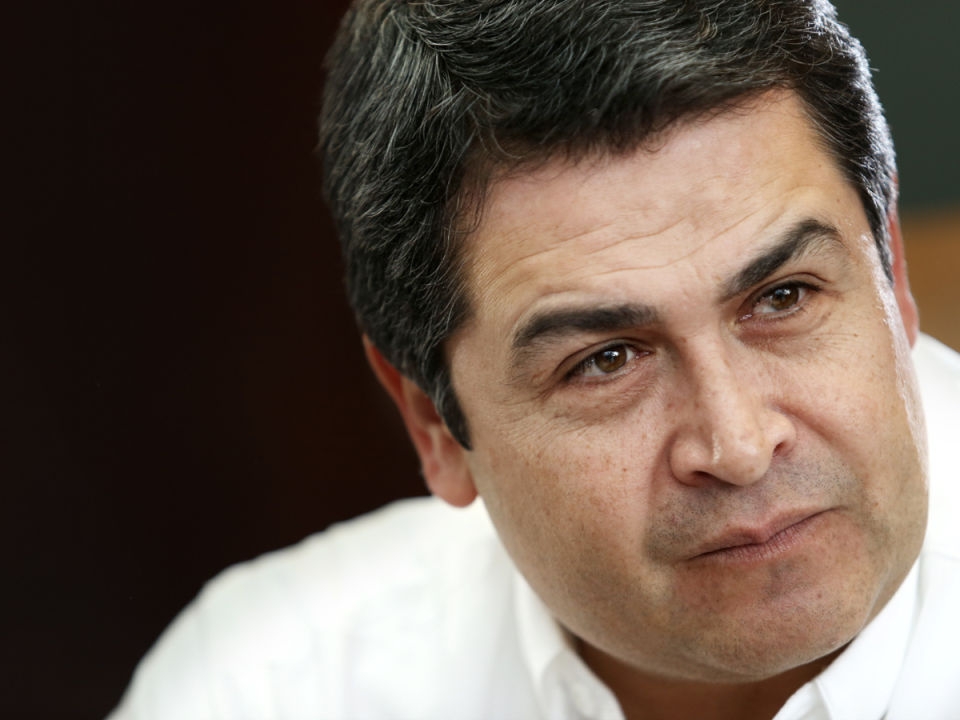 El expresidente hondureño se encuentra en los últimos días de su propio juicio.