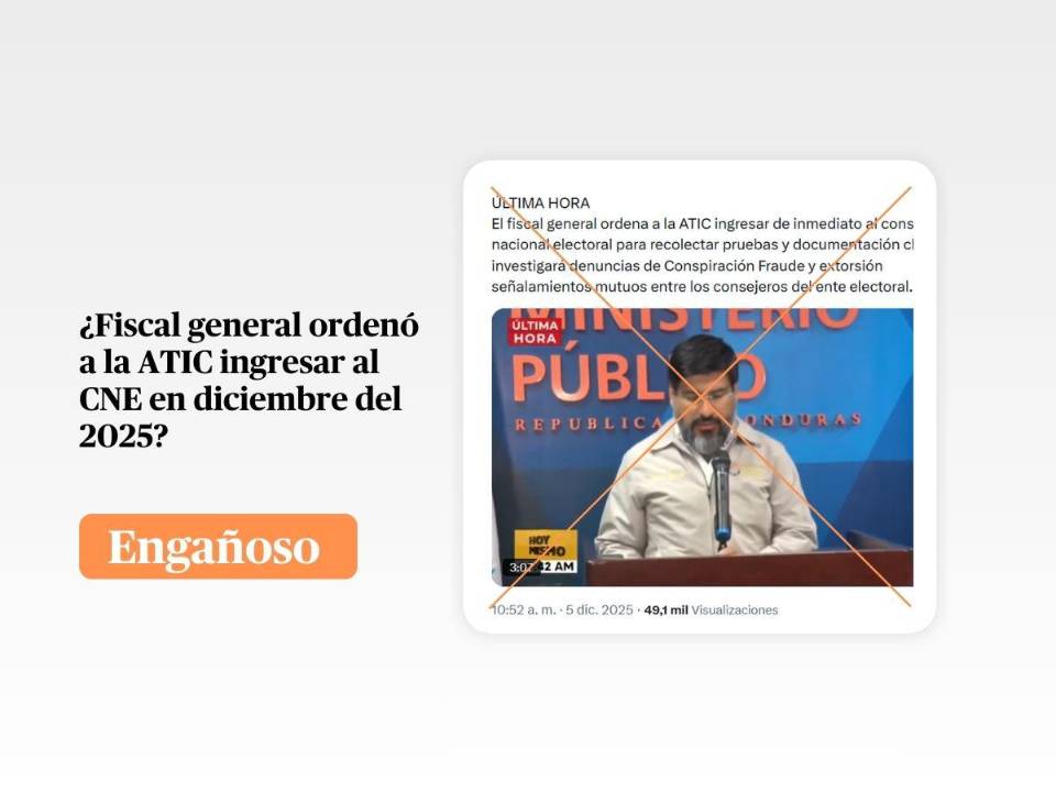 Captura de pantalla a una publicación de X hecha el 5 de diciembre del 2025, adaptada a esta cartela.